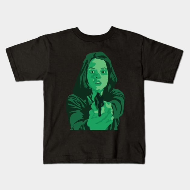 Night vision Clarice Kids T-Shirt by FutureSpaceDesigns